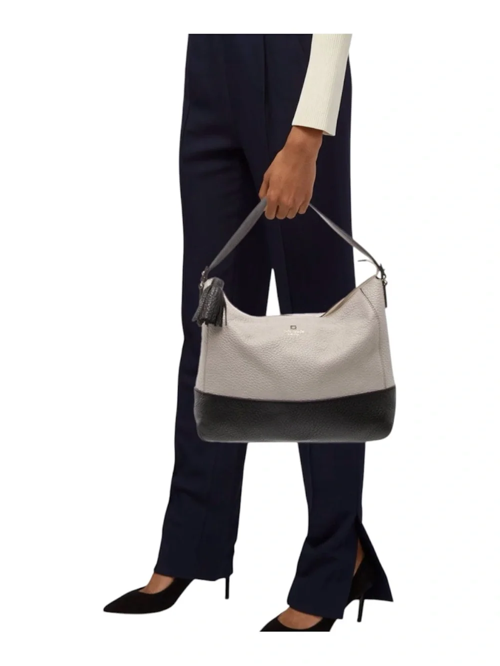 Kate Spade Leather Hobo Shoulder Bag Tassel Colorblock Orig $398